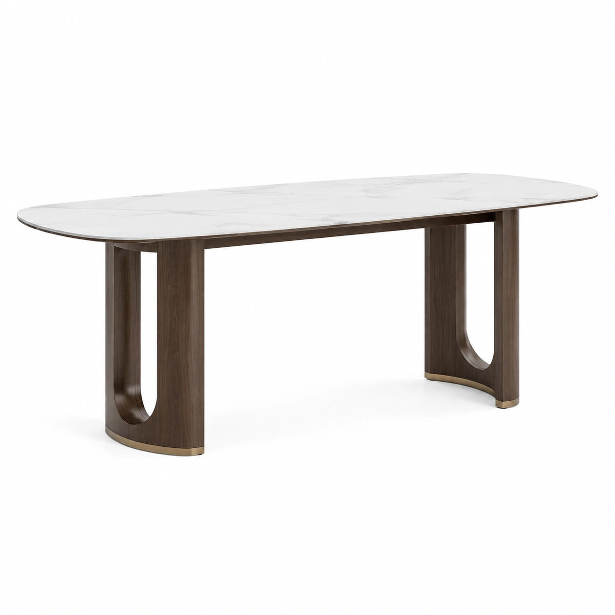 Mesa de comedor de roble y acero 200 cm