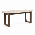 Mesa de comedor rectangular de madera 150x75x75 cm