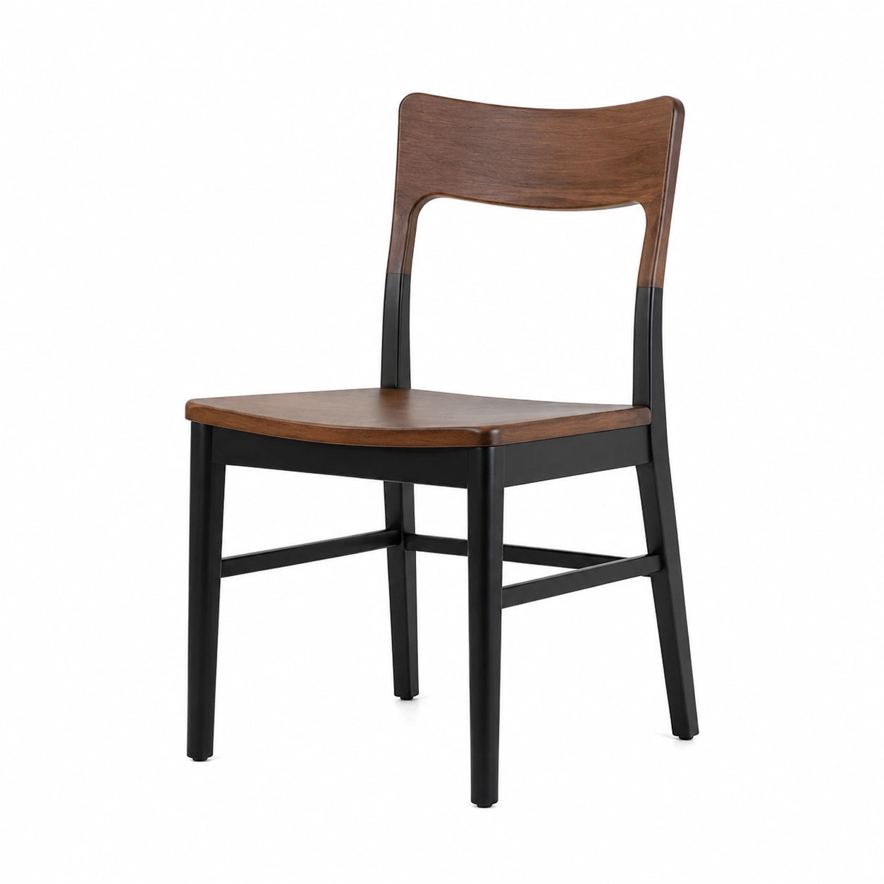 Silla de Madera de Roble y Negro
