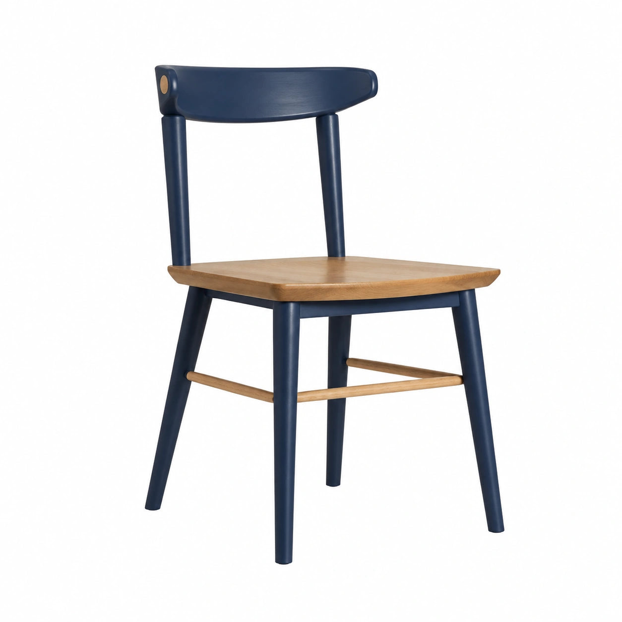 Silla de Madera con Respaldo y Asiento de Contrachapado