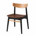 Silla de madera de roble y metal color Roble/Verde